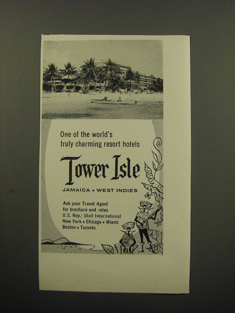 1959 Tower Isle Resort Ad - One of the world\'s truly charming Resort Hotels