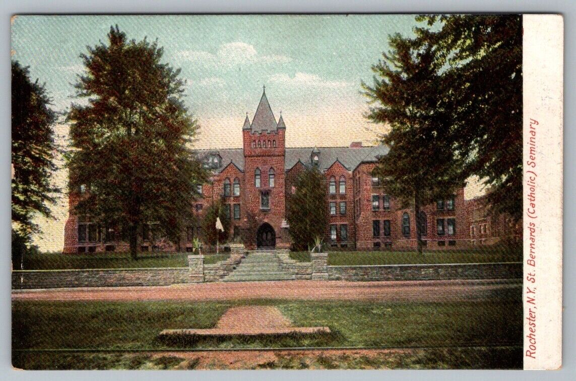 Postcard Rochester New York St Bernards Catholic Seminary