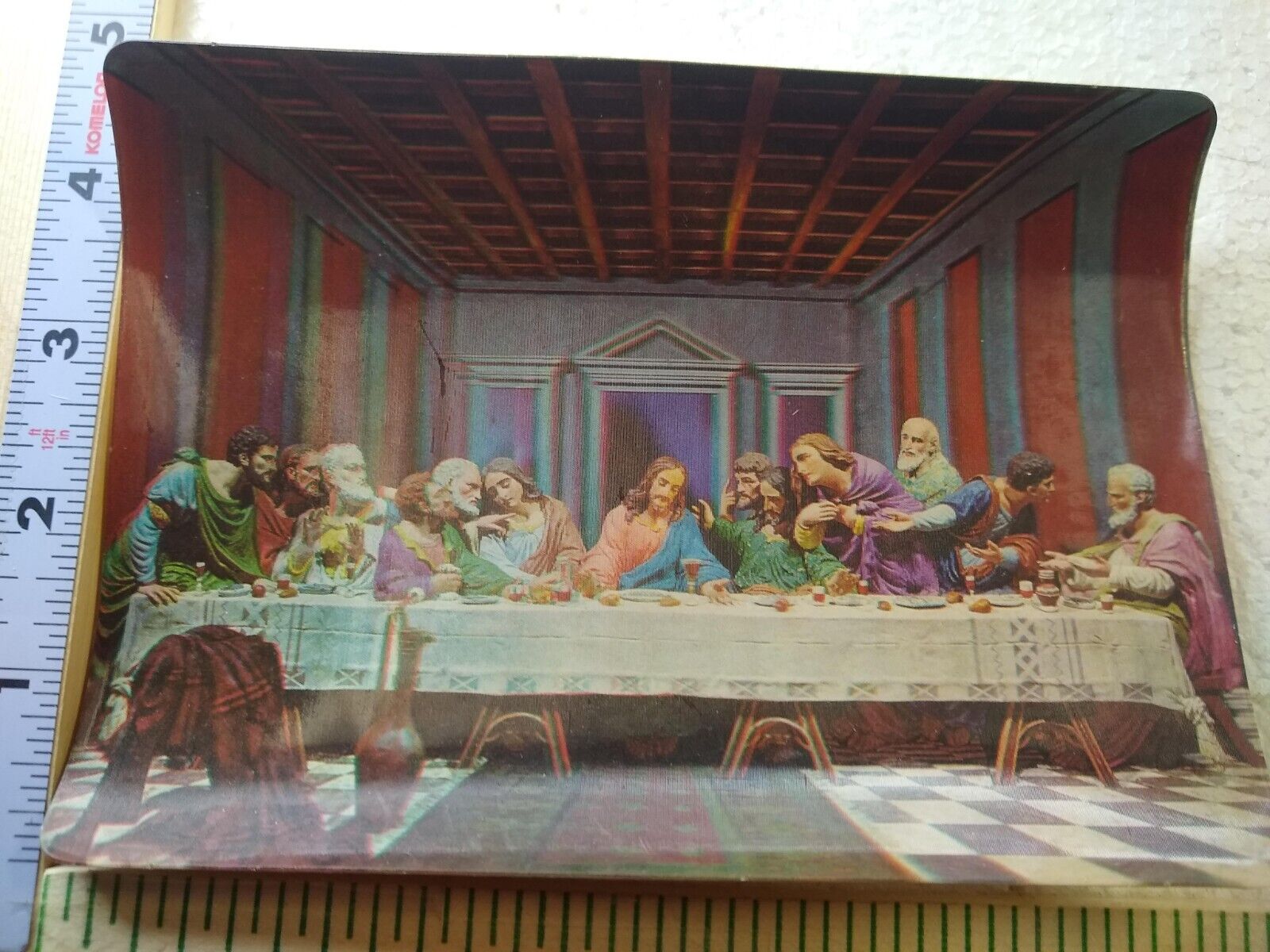 Postcard 3-Dimensional Card The Last Supper