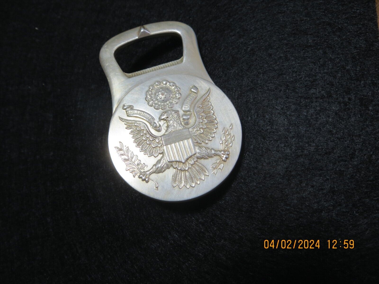 Christofle Bottle Opener Seal of the U.S.A.