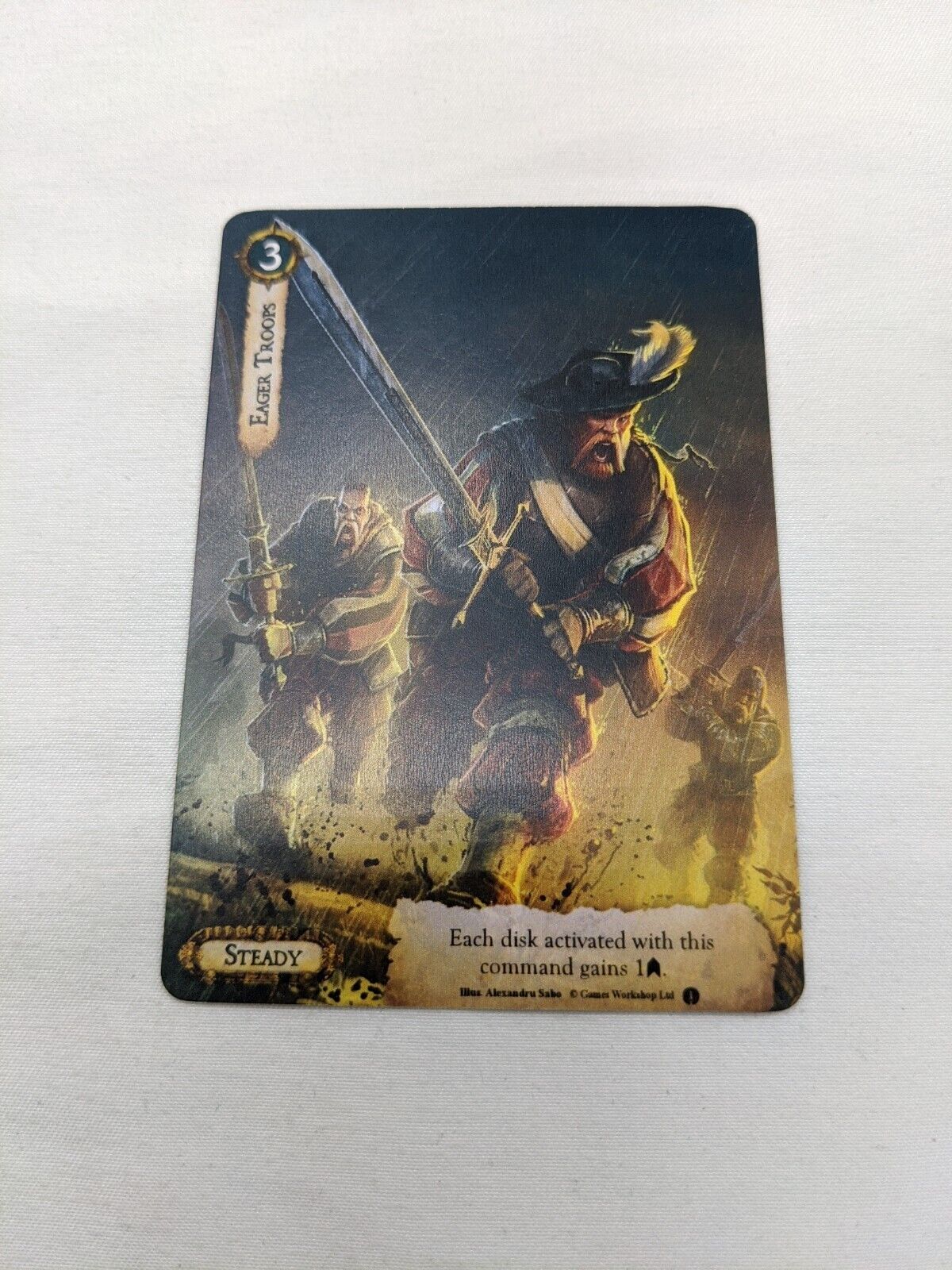 Warhammer Disk Wars Summer 2014 Eager Troops Promo Card