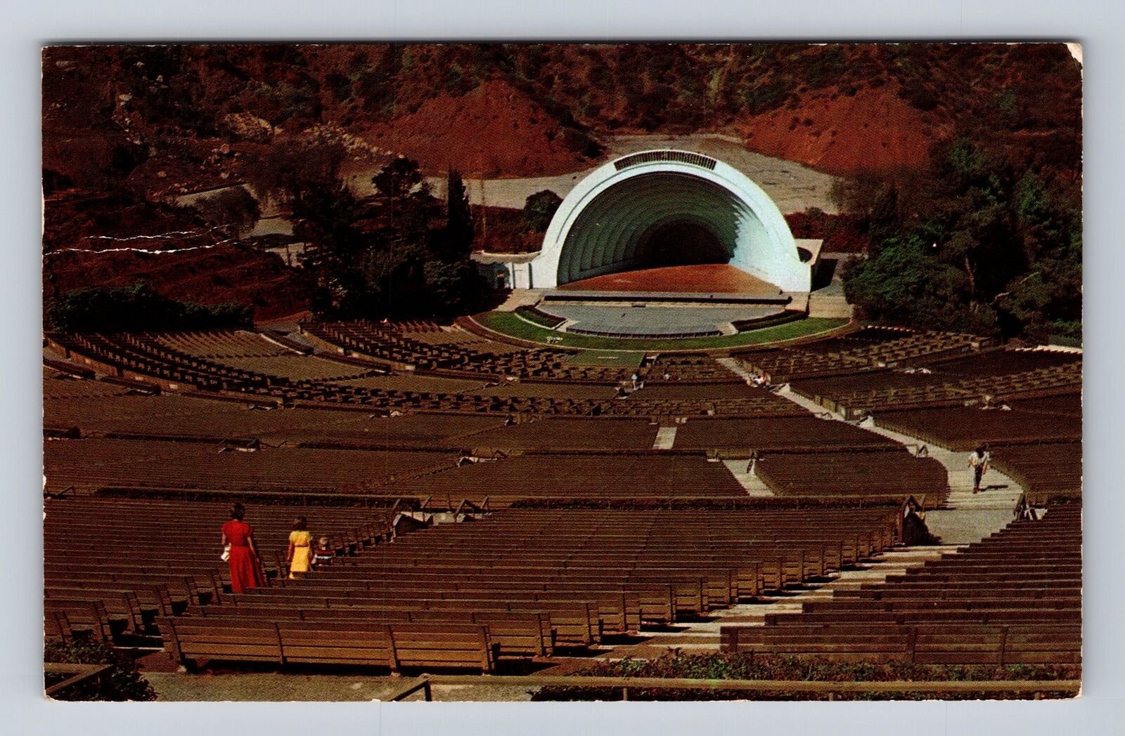 Hollywood CA-California, Hollywood Bowl, Antique, Vintage c1954 Postcard