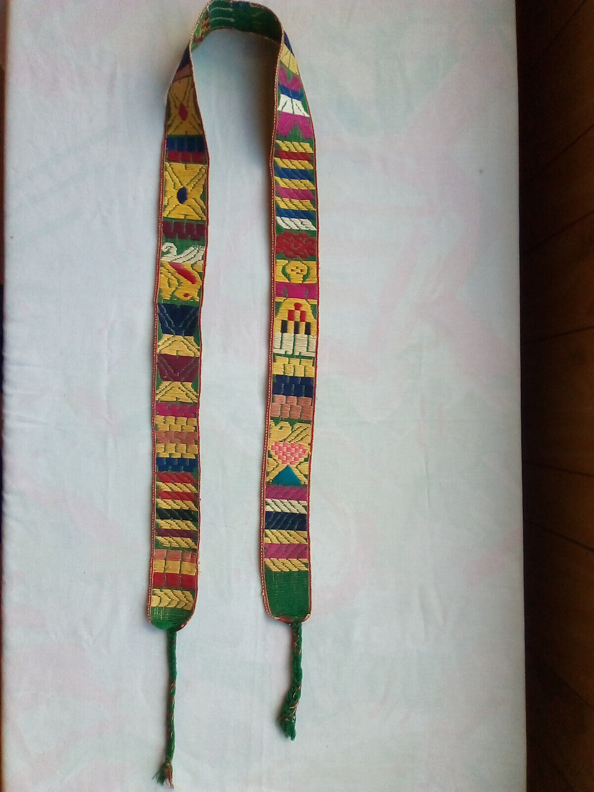 Vintage / Antique Hand Woven Authentic Tribal Belt from Guatemala