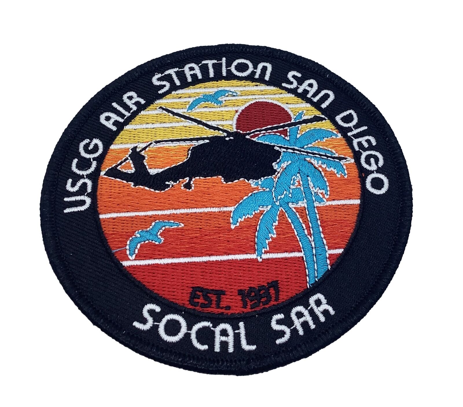 USCG Air Station San Diego Patch – With Hook and Loop