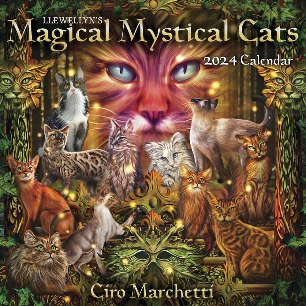Llewellyn Publications,  Magical Mystical Cats 2024 Wall Calendar