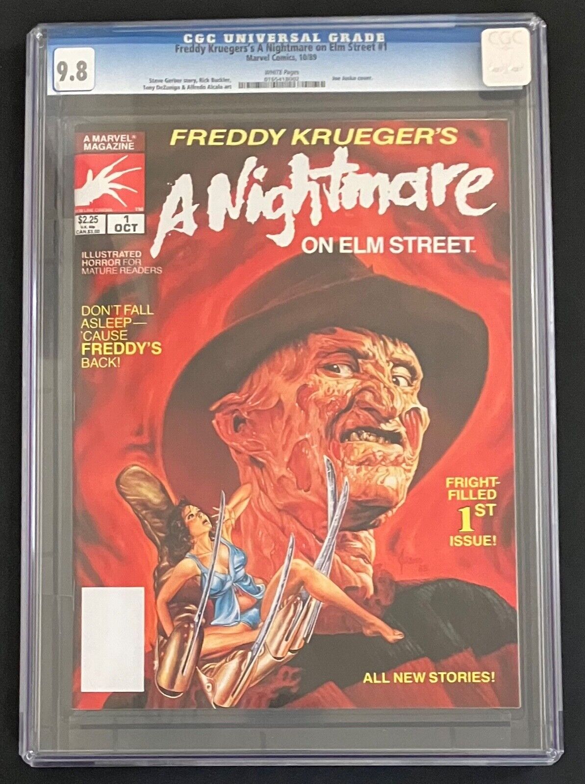Freddy Krueger's A Nightmare On Elm Street. CGC 9.8 White Pages