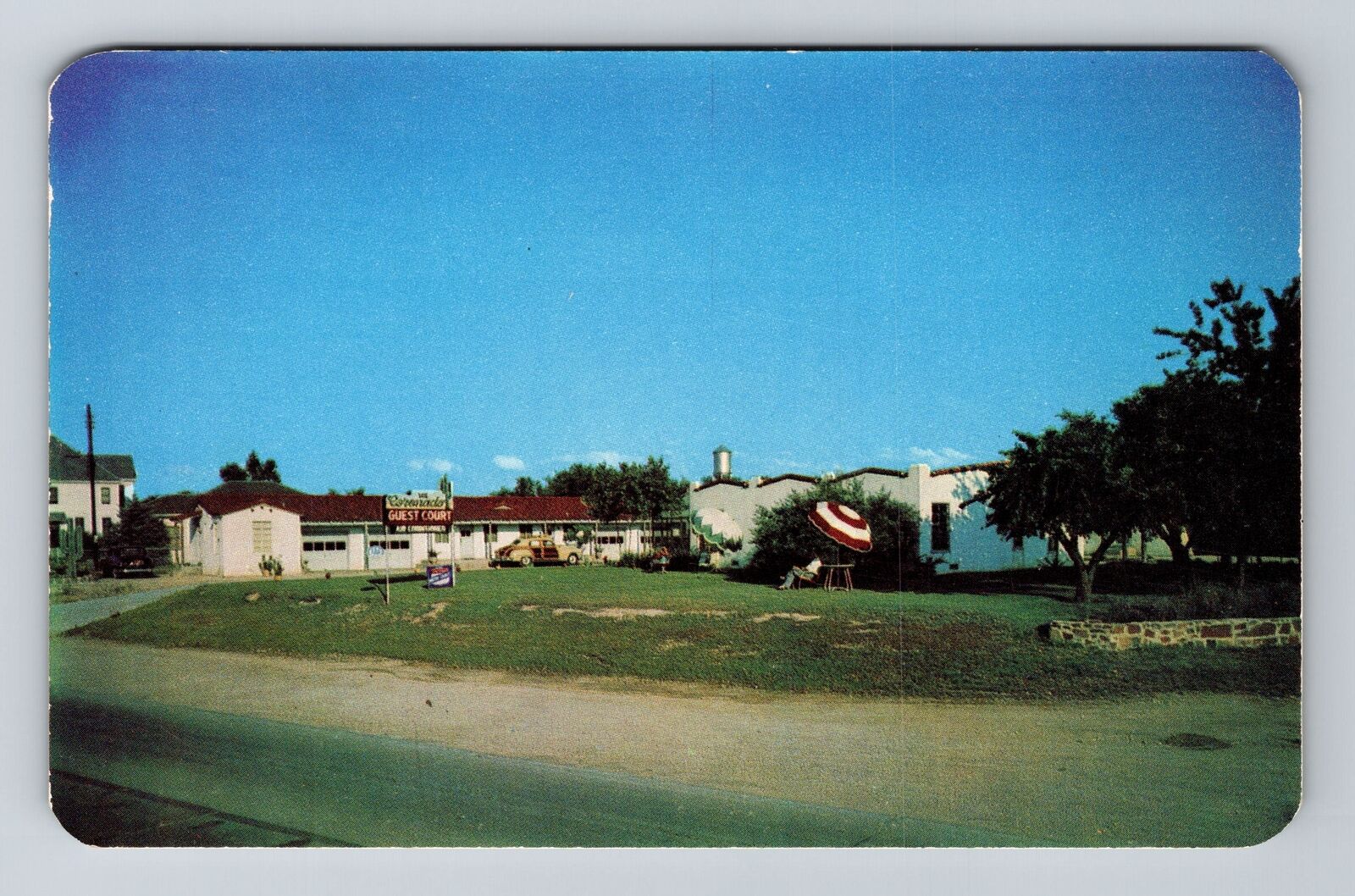 Weatherford TX-Texas, Coronado Guest Court Advertising, Antique Vintage Postcard
