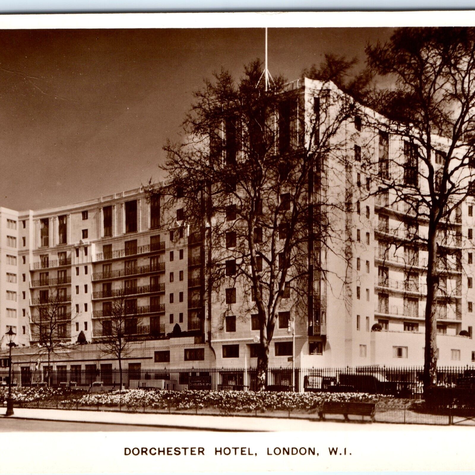 c1910s London, England RPPC Dorchester Hotel Real Photo British Postcard A163