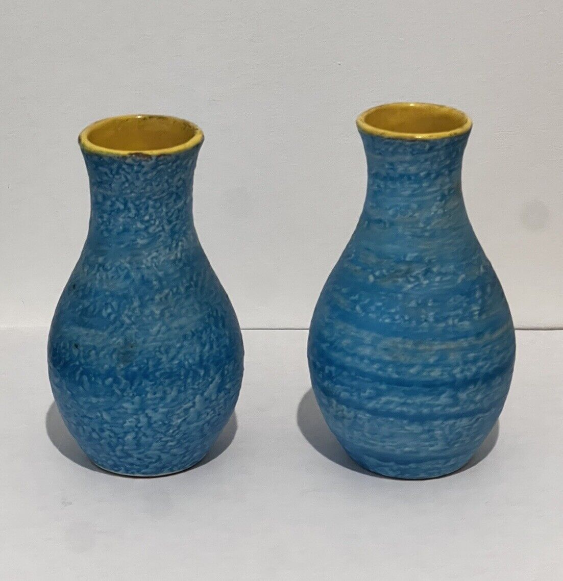 Pair Mid Century Italian Ceramic Bud Vases