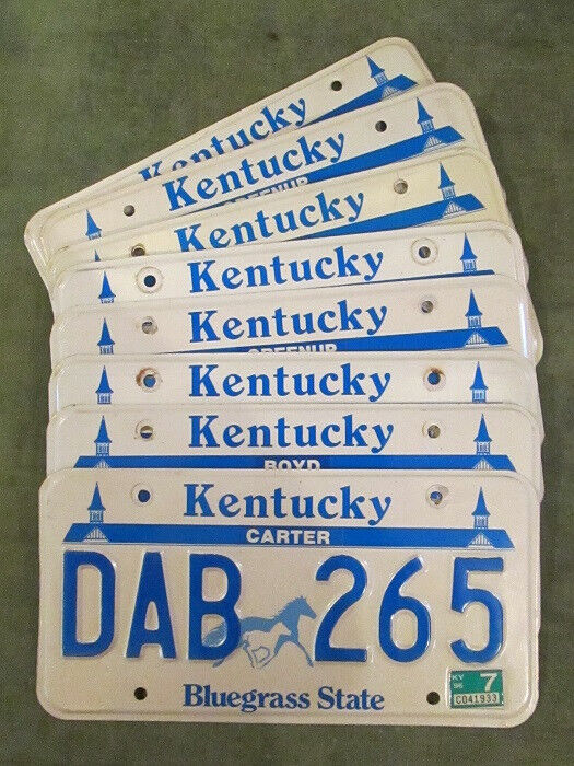 NICE 1990\'s Kentucky License Plate Horse Bluegrass State for 50 State Collection