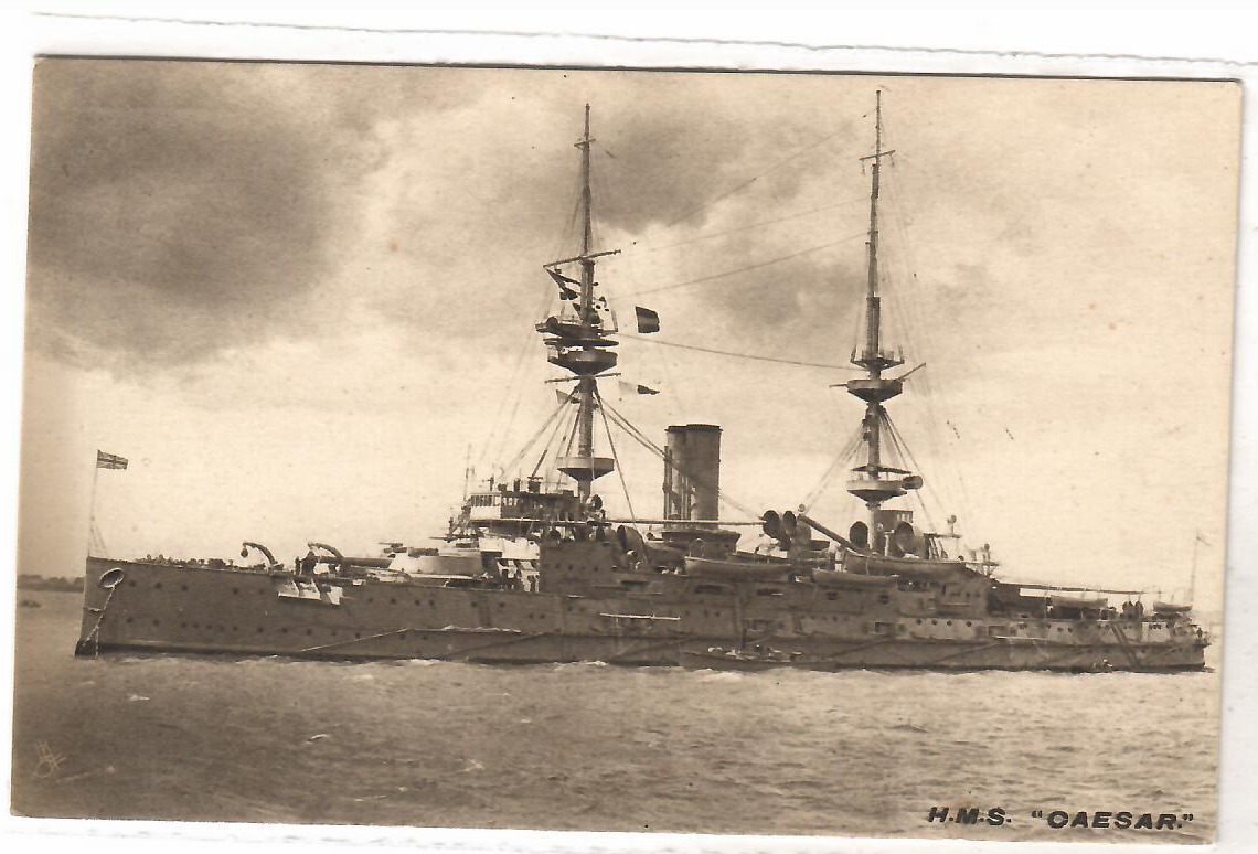 H.M.S. CAESAR (1896)-- Royal Navy pre-dreadnought battleship