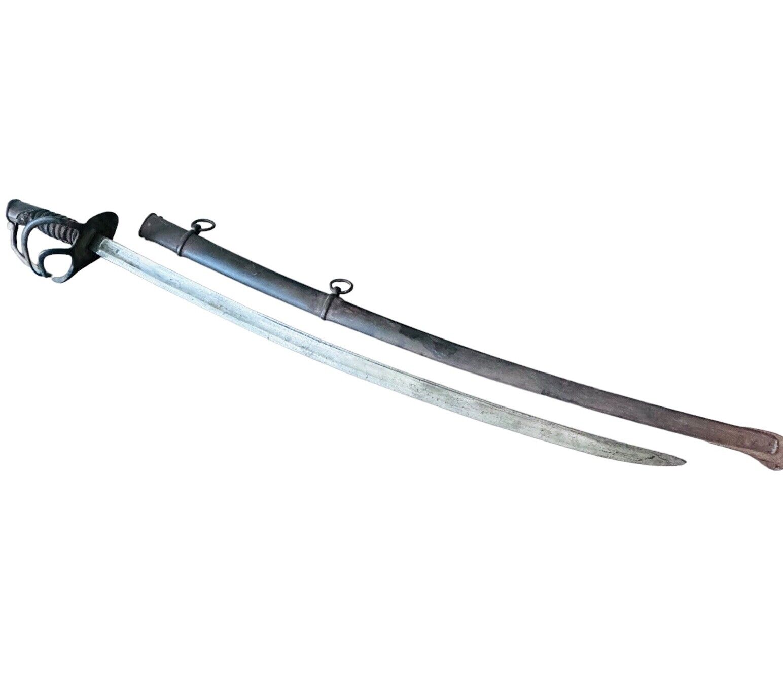Antique Civil War Calvary Sword & Scabbard