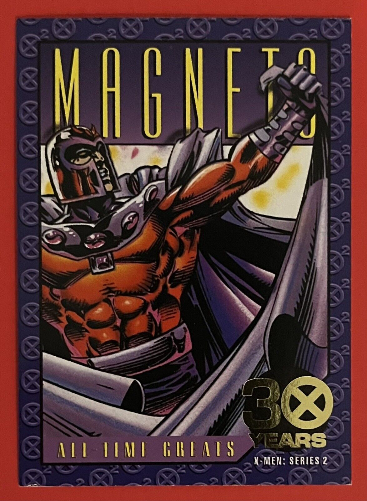 1993 Skybox X-Men Series 2 - Magneto #G-4 30 Years Gold Foil, Mint