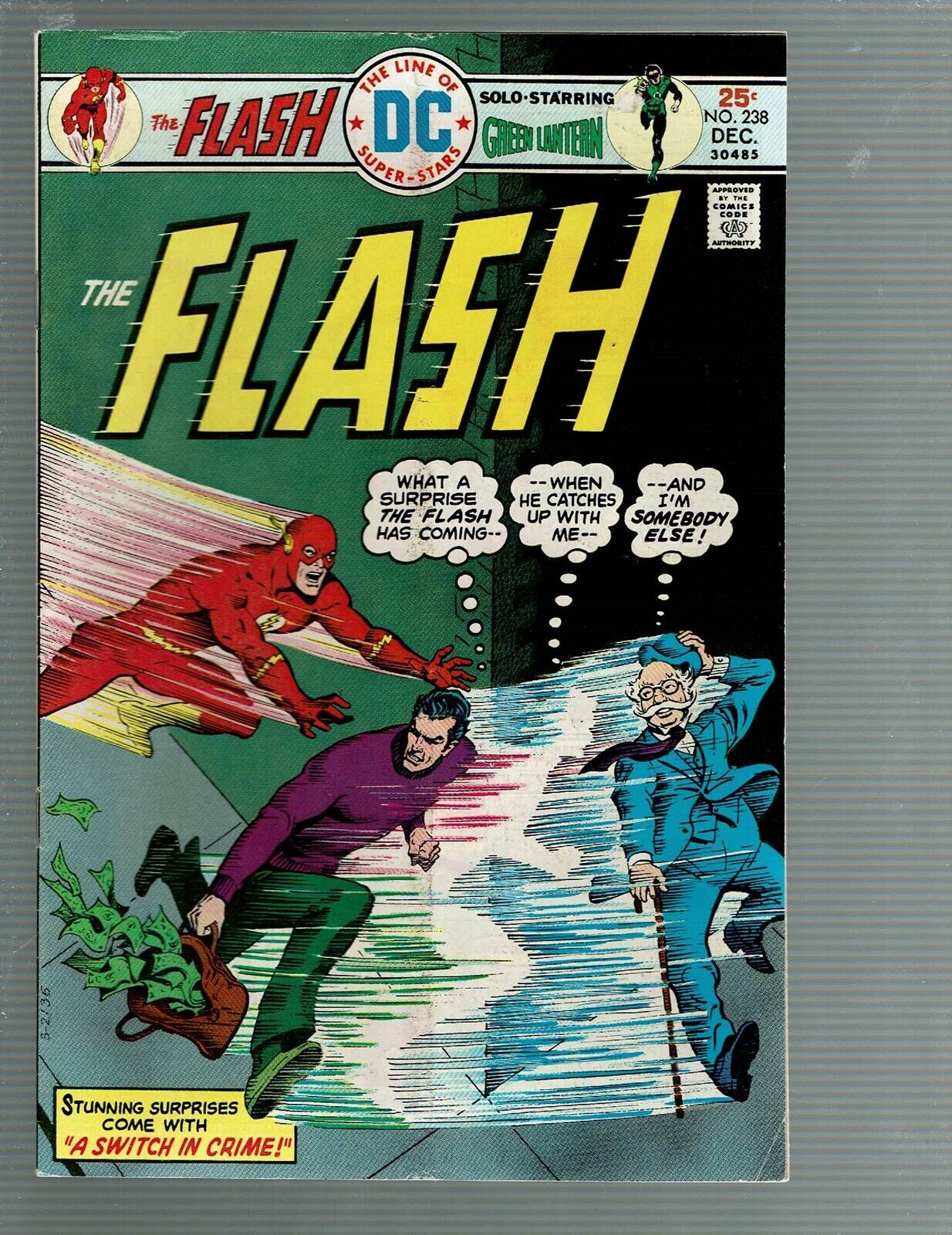 The Flash 238 Flash Green Lantern VG/F
