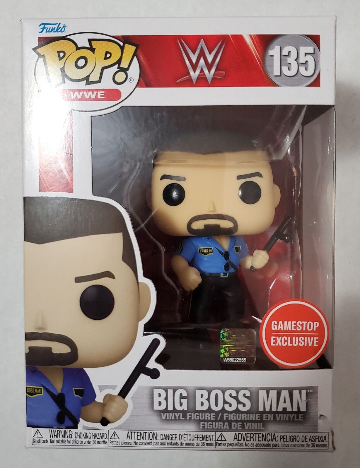 Funko Pop Vinyl: WWE - Big Boss Man - GameStop (GS) (Exclusive) #135