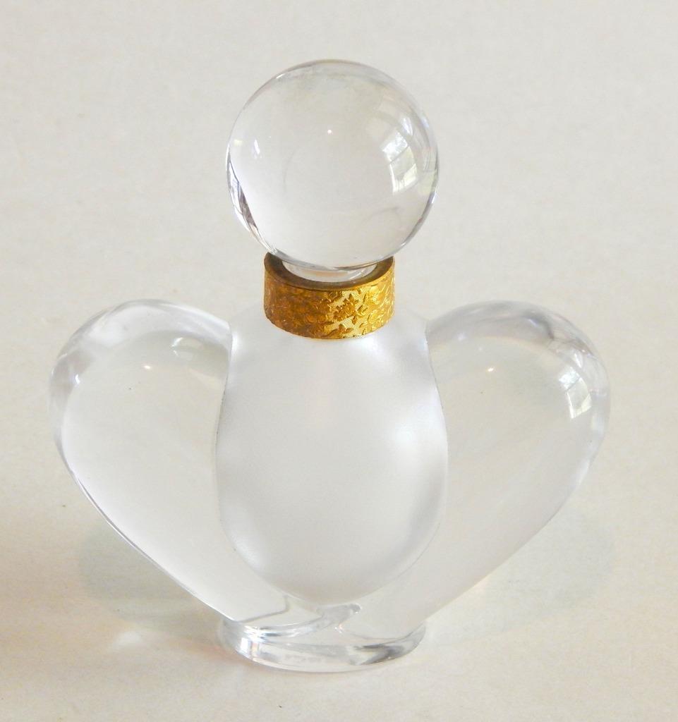 Vintage Nina Ricci, Farouche Heart Shaped Perfume Bottle Made by Lalique c. 1974