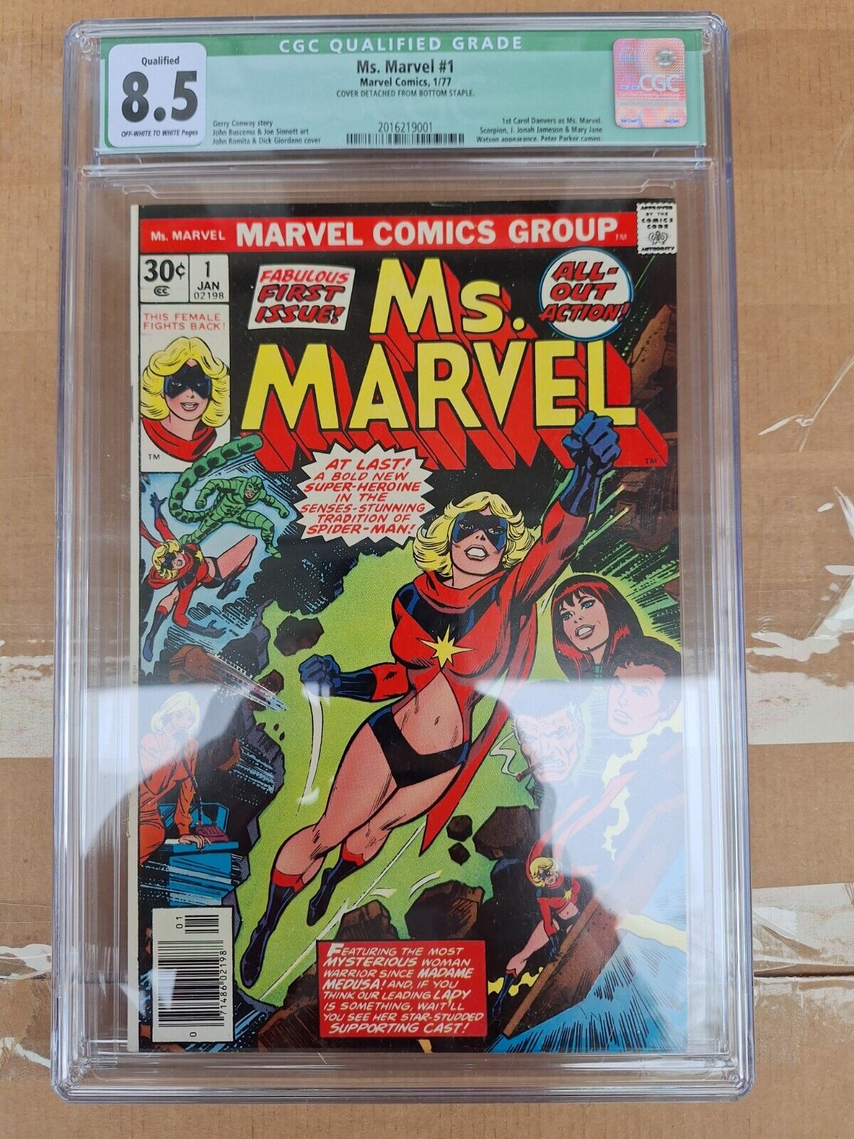Ms. Marvel #1 CGC 8.5 Marvel Comics (1977) 1st app. of Ms. Marvel