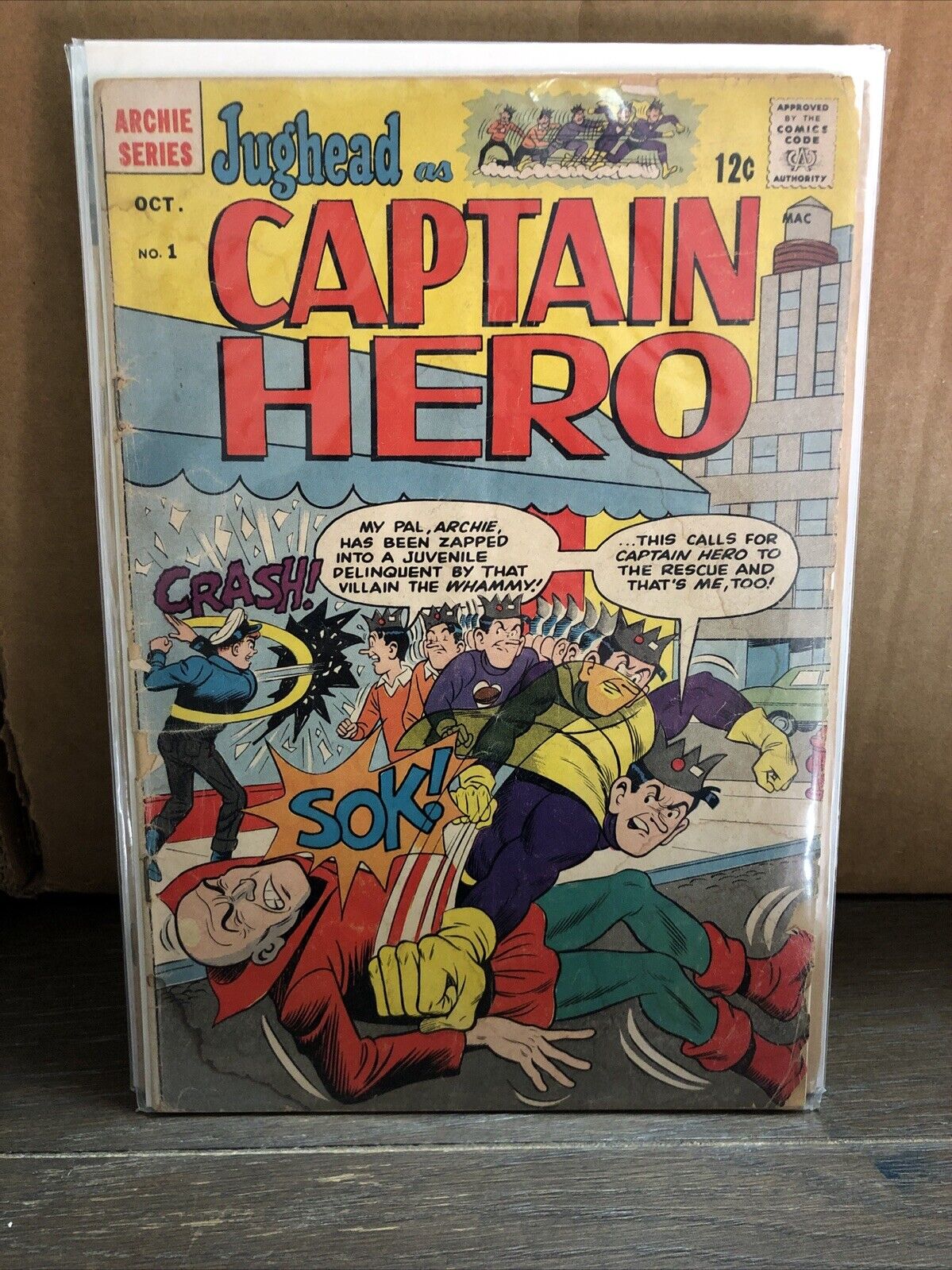 Jughead as Captain Hero #1 (Oct 1966)  Archie Series