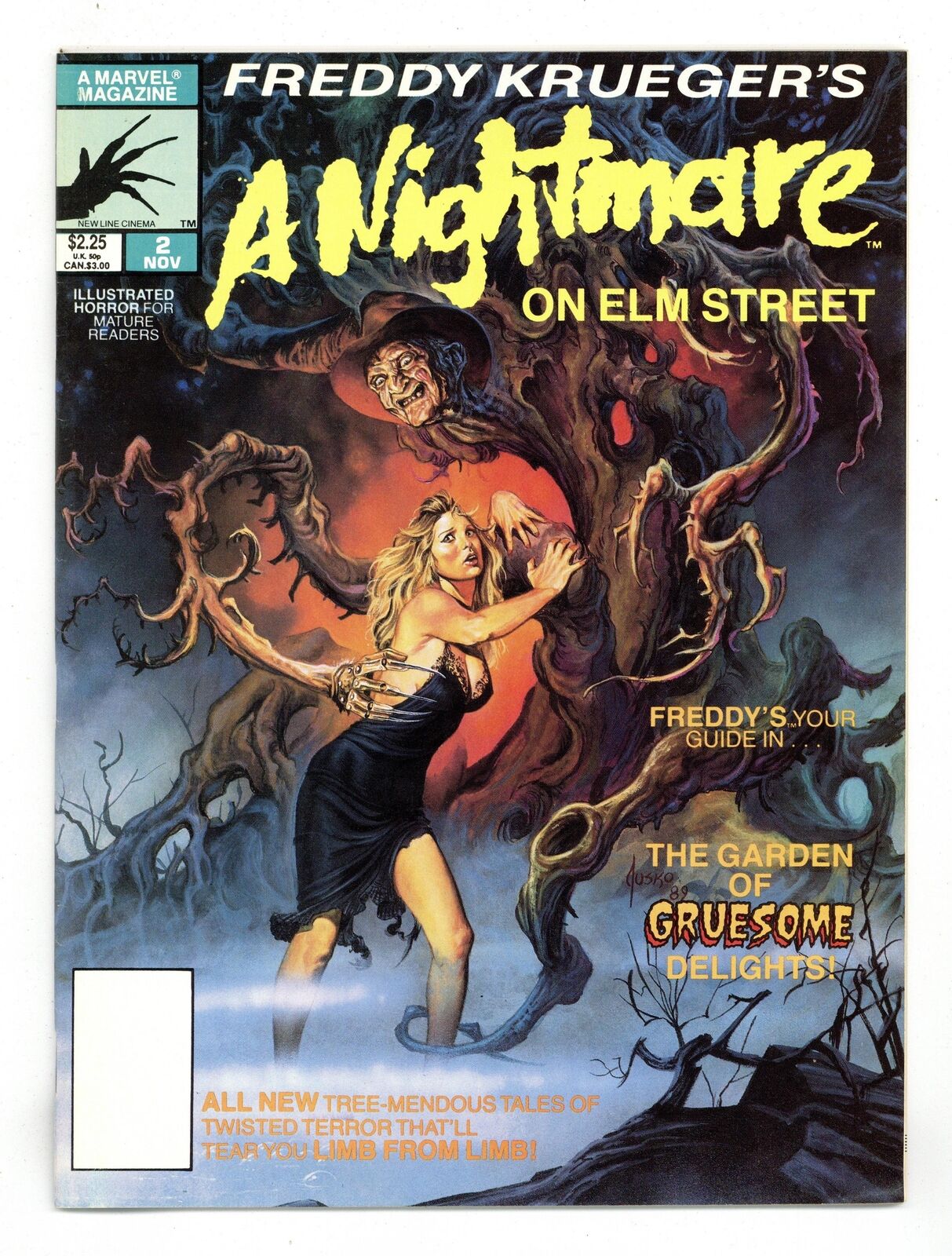 Freddy Krueger\'s A Nightmare on Elm Street #2 VF- 7.5 1989