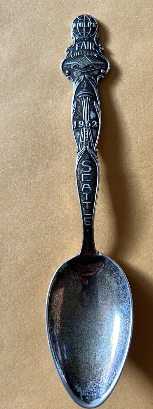 Seattle Worlds Fair 1962 Silver Plated Collectible Spoon