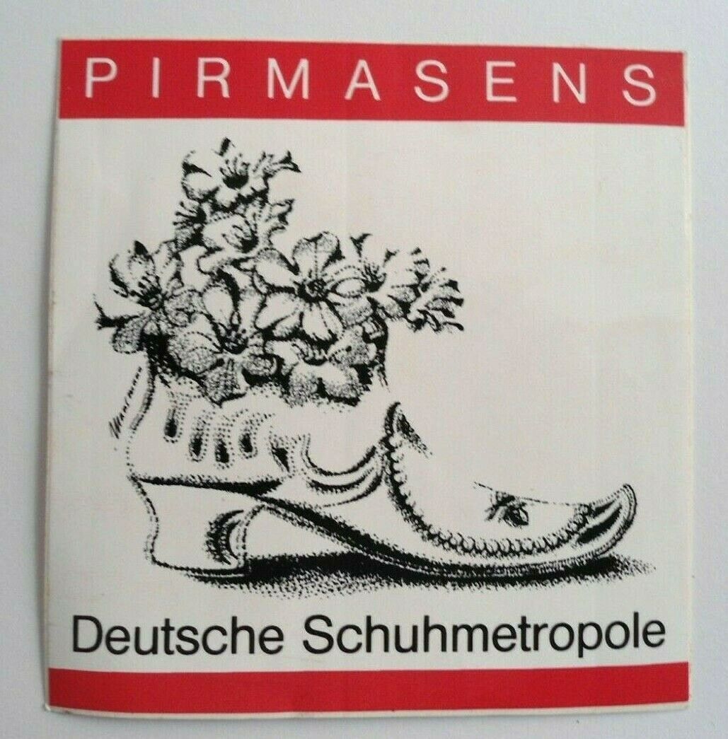 Souvenir-Aufkleber Pirmasens German Schuhmetropole Rhineland-Palatinate