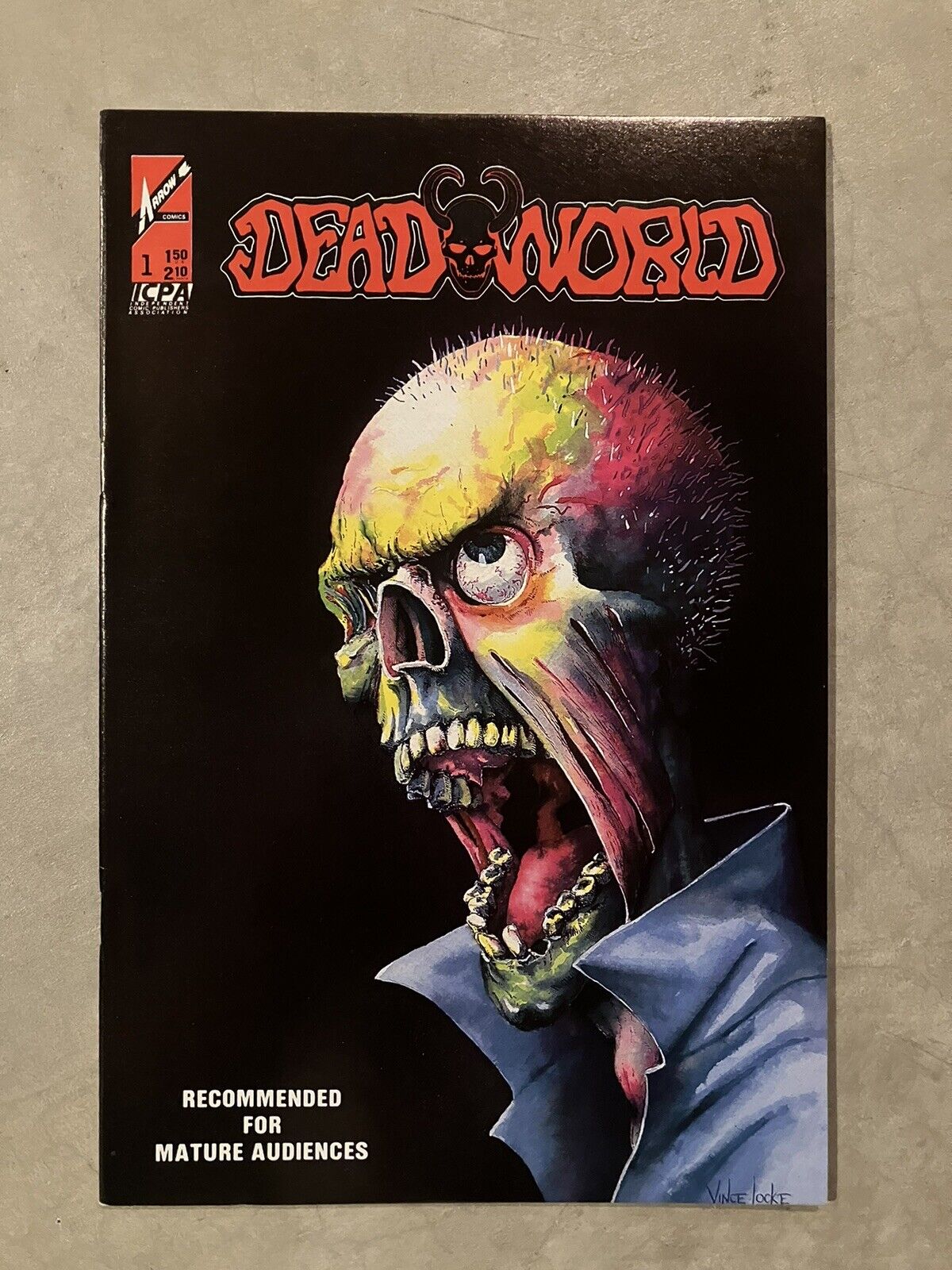 DEADWORLD #1 Arrow Comics (1986) Vintage Zombie Horror - 1st Print -