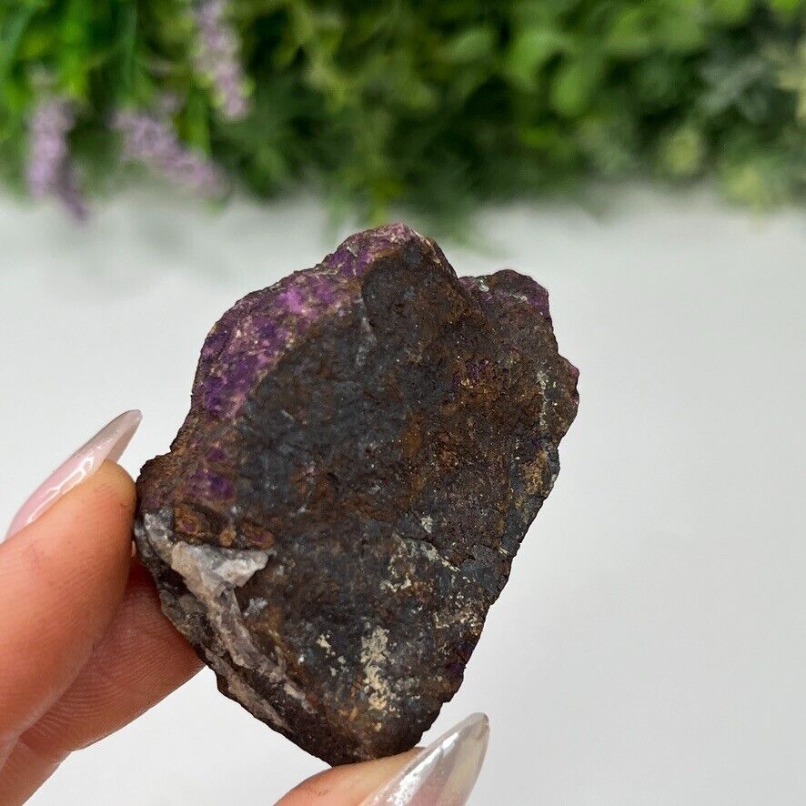 Purpurite Specimen Natural Metallic Purple Crystal Stone 59g - 5.3cm