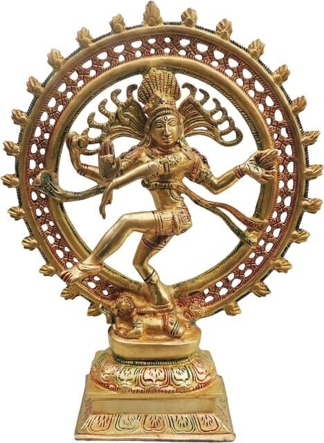 Brass Showpiece Nataraj Statue 11*4*13.5 Inch
