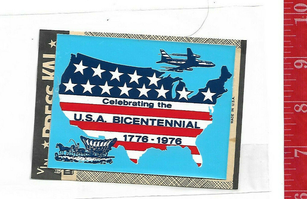 Vintage Vinyl Impko Press kal sticker USA Bicentennial 1776-1976 sticker