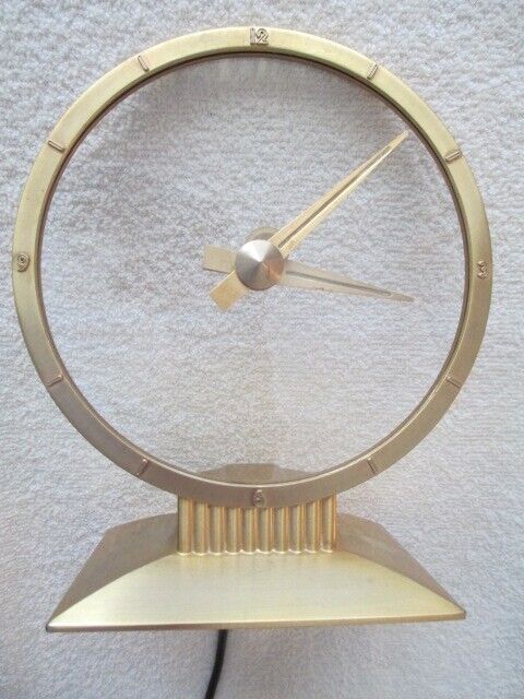 Jefferson Golden Hour Retro Mystery Clock; Nice Original Condition No Reserve