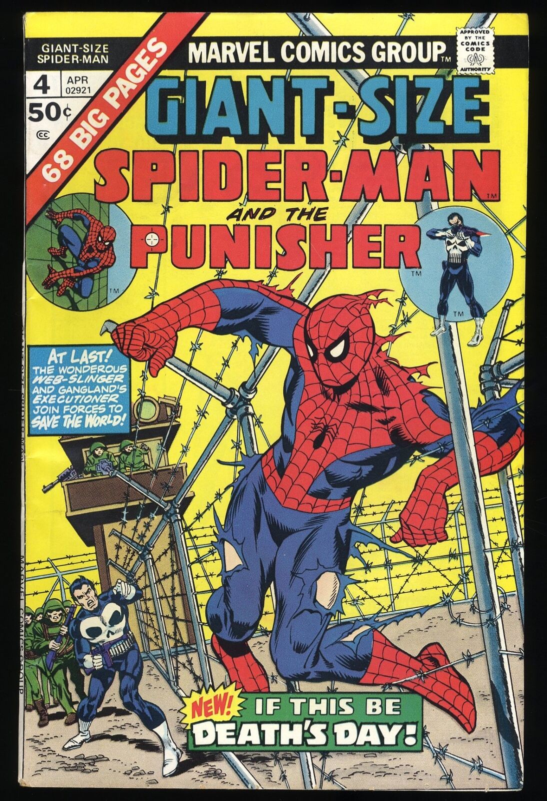 Giant-Size Spider-Man #4 VF- 7.5 3rd Punisher 1st Moses Magnum Marvel 1975
