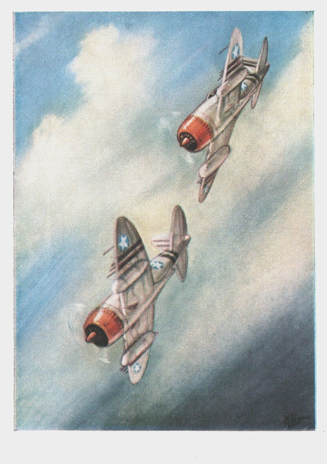 Republic Thunderbolt P 47 Bomb Thrower Aircraft Vintage Postcard BP7