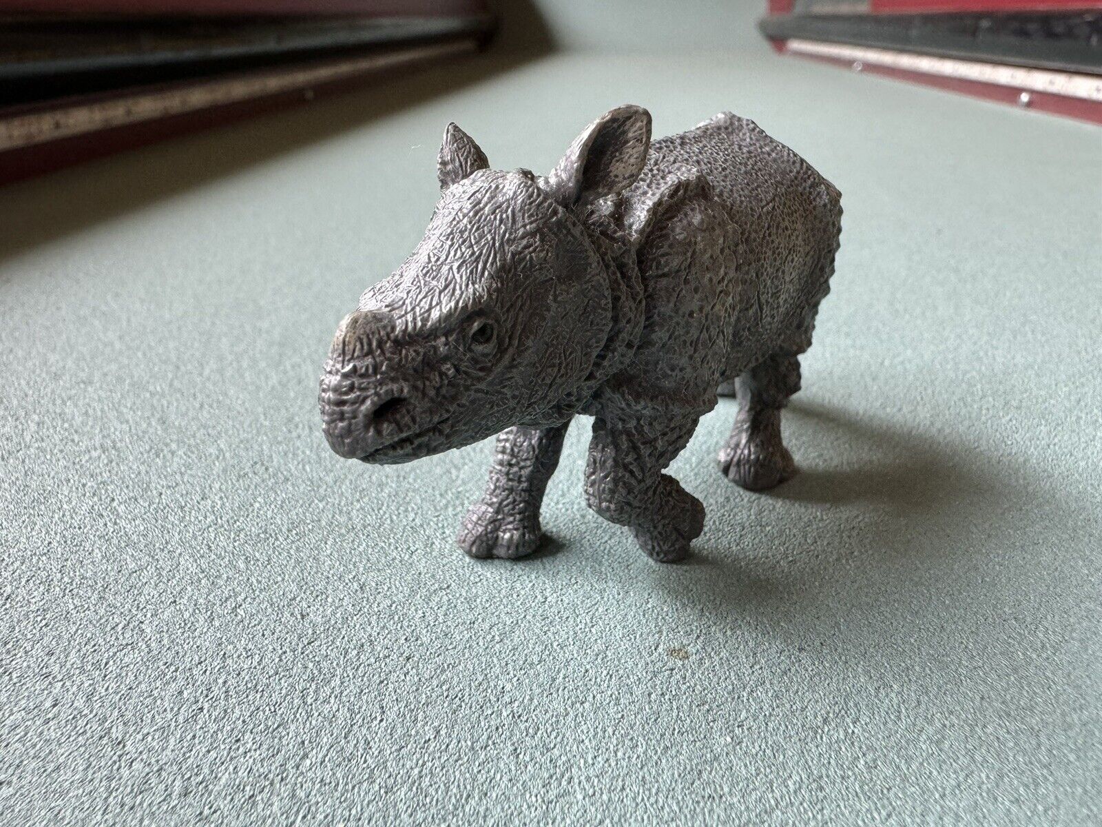 PAPO 50148 Grey Indian Rhinoceros Calf Figure 2018 Baby Rhino Wildlife Safari