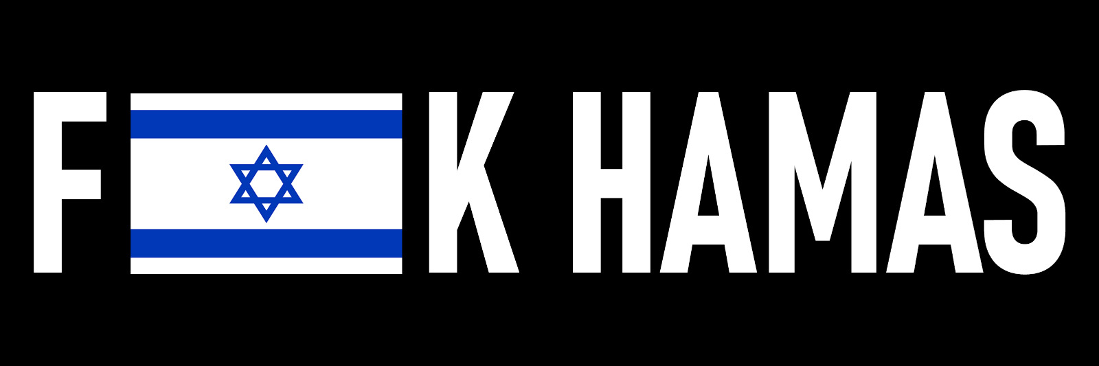 Support Israel Flag Bumper Sticker Pro Israel Against Gaza War Attack