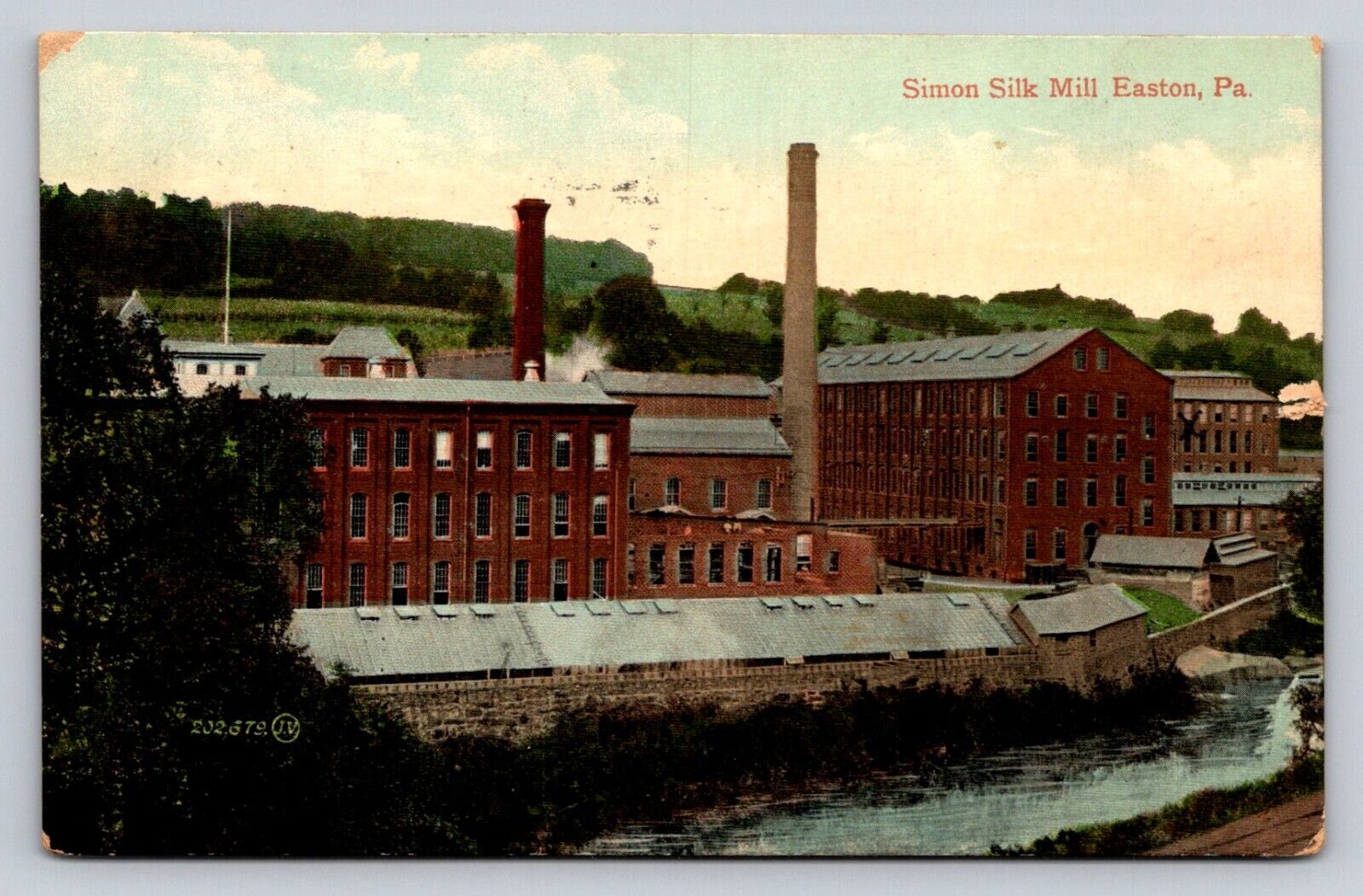 c1915 Simon Silk Mill Easton Pennsylvania P806