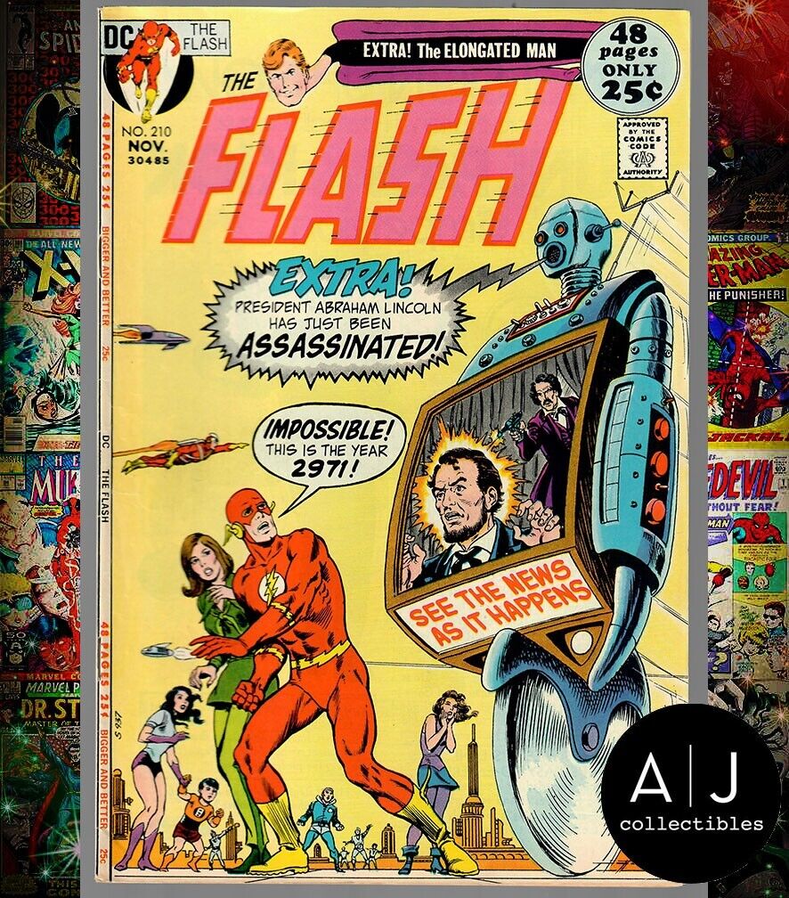 Flash #210 An Earth Divided (DC, 1971) FN/VF 7.0
