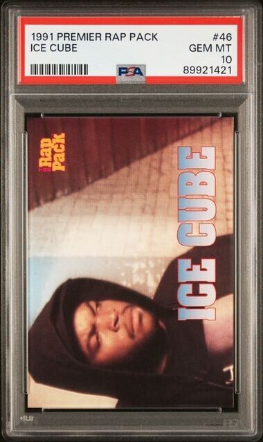 1991 Premier Rap Pack   #46 Ice Cube  Rookie Card Gem Mint PSA 10