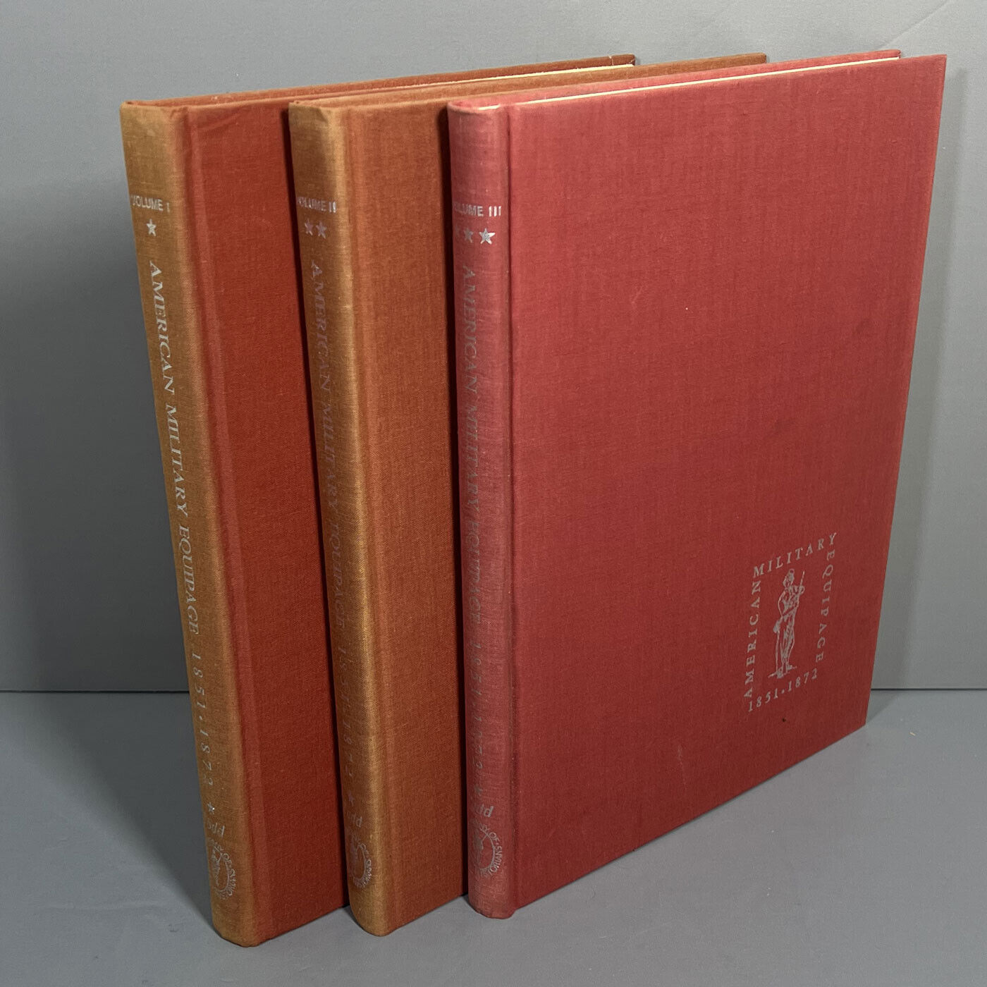 AMERICAN MILITARY EQUIPAGE 1851-1872 (3 Volume Set) by Frederick Todd - 1st Eds.