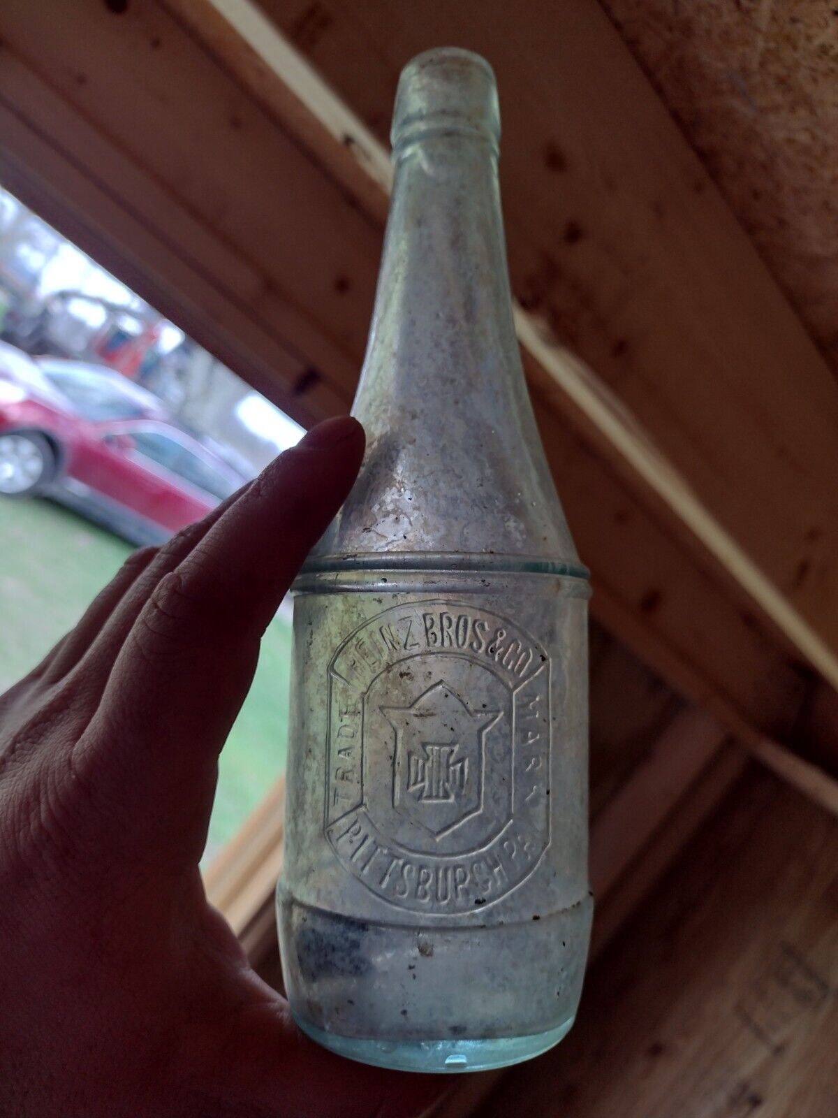 Antique 1880s Aqua Heinz Bros & Co Pittsburgh Pennsylvania Bottle