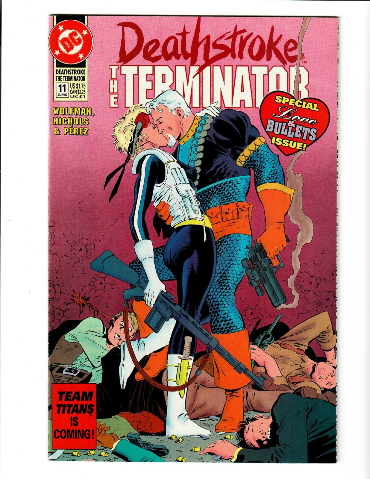 DEATHSTROKE THE TERMINATOR VOL. 1 #11 JUNE 1992 ART BY MIKE ZECK DC COMICS
