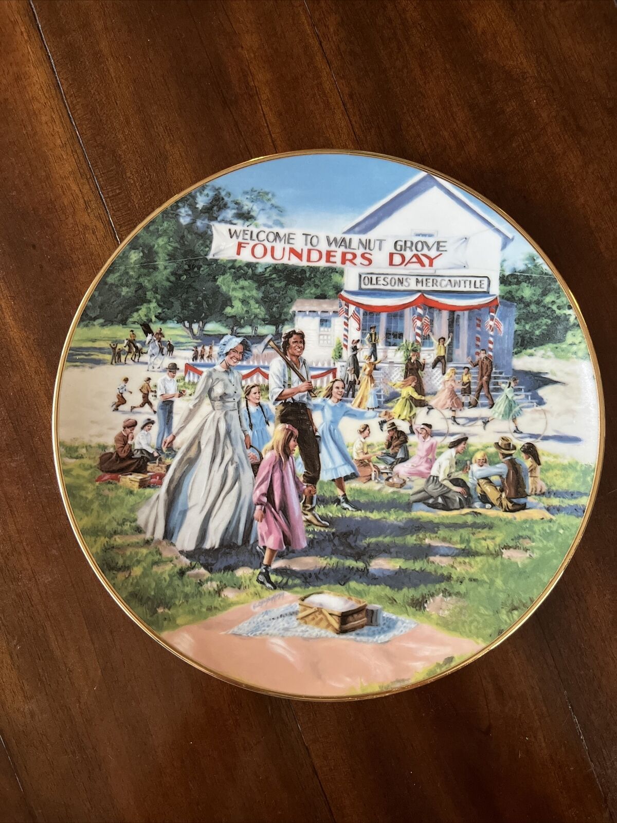 Little House On The Prairie Collector Edition Plate First Issue