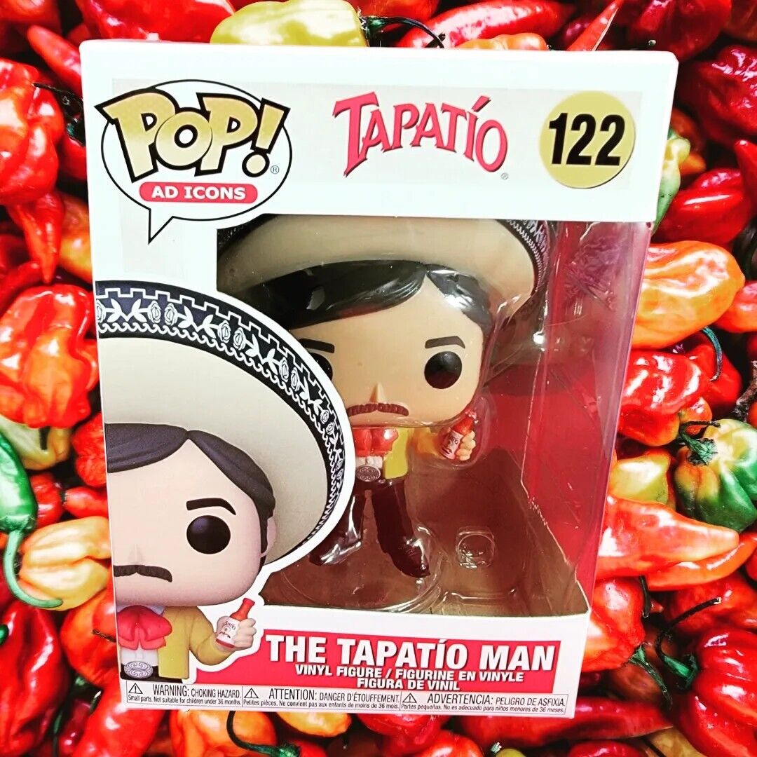 The Tapatio man # 122 funko (nib) Brand tapatio salsa picante hot sauce pop icon