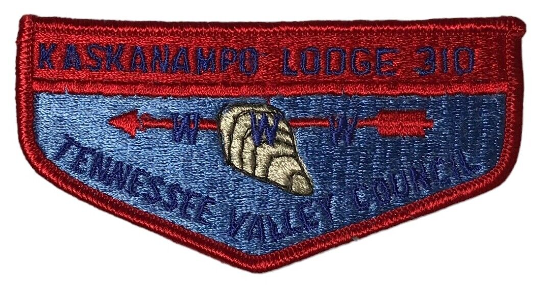 Kaskanampo Lodge 310 Tennessee Valley Council AL S4 Flap RED Bdr (YX1900)