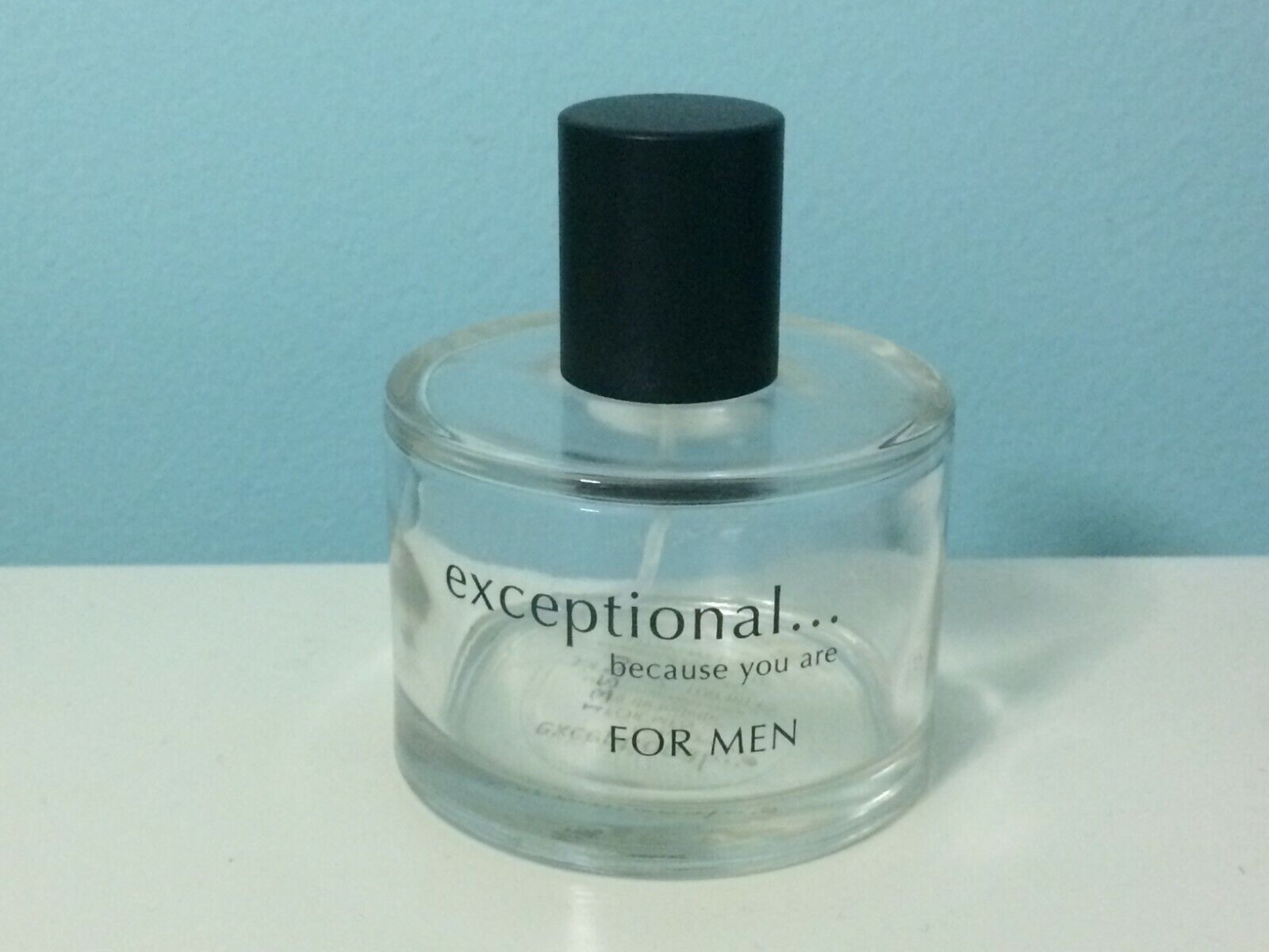Empty Perfume Bottle Exceptional Because You Are Men Eau de Toilette 3.4 oz 100