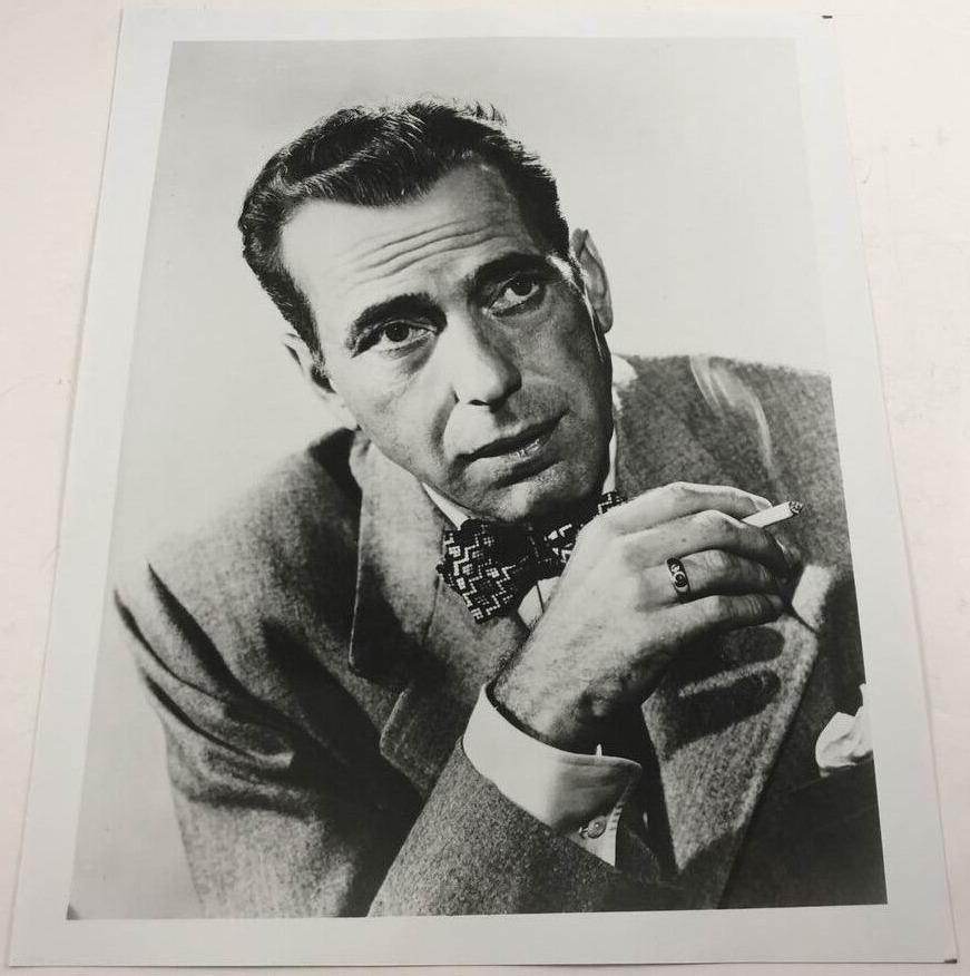 Vintage Hollywood Celebrity Black & White 8 x 10 Photo ~ Humphrey Bogart