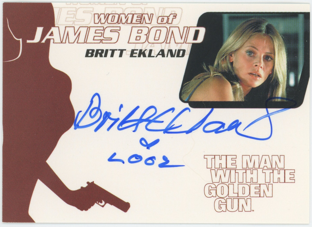 Britt Ekland 2003 Rittenhouse Women of James Bond WA11 Auto Signed 25902