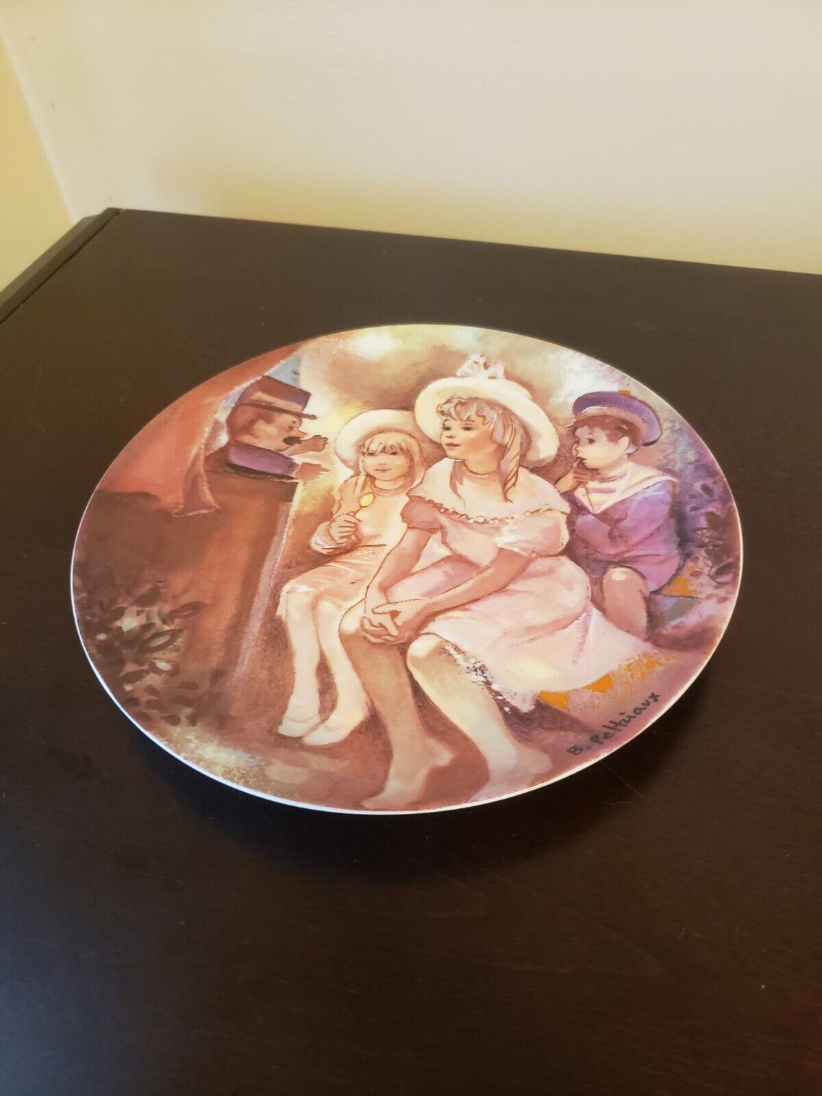 1985 LIMOGES TURGOT GUIGNOL AU LUXEMBOURG B. PELTIAUX COLLECTOR PLATE Numbered