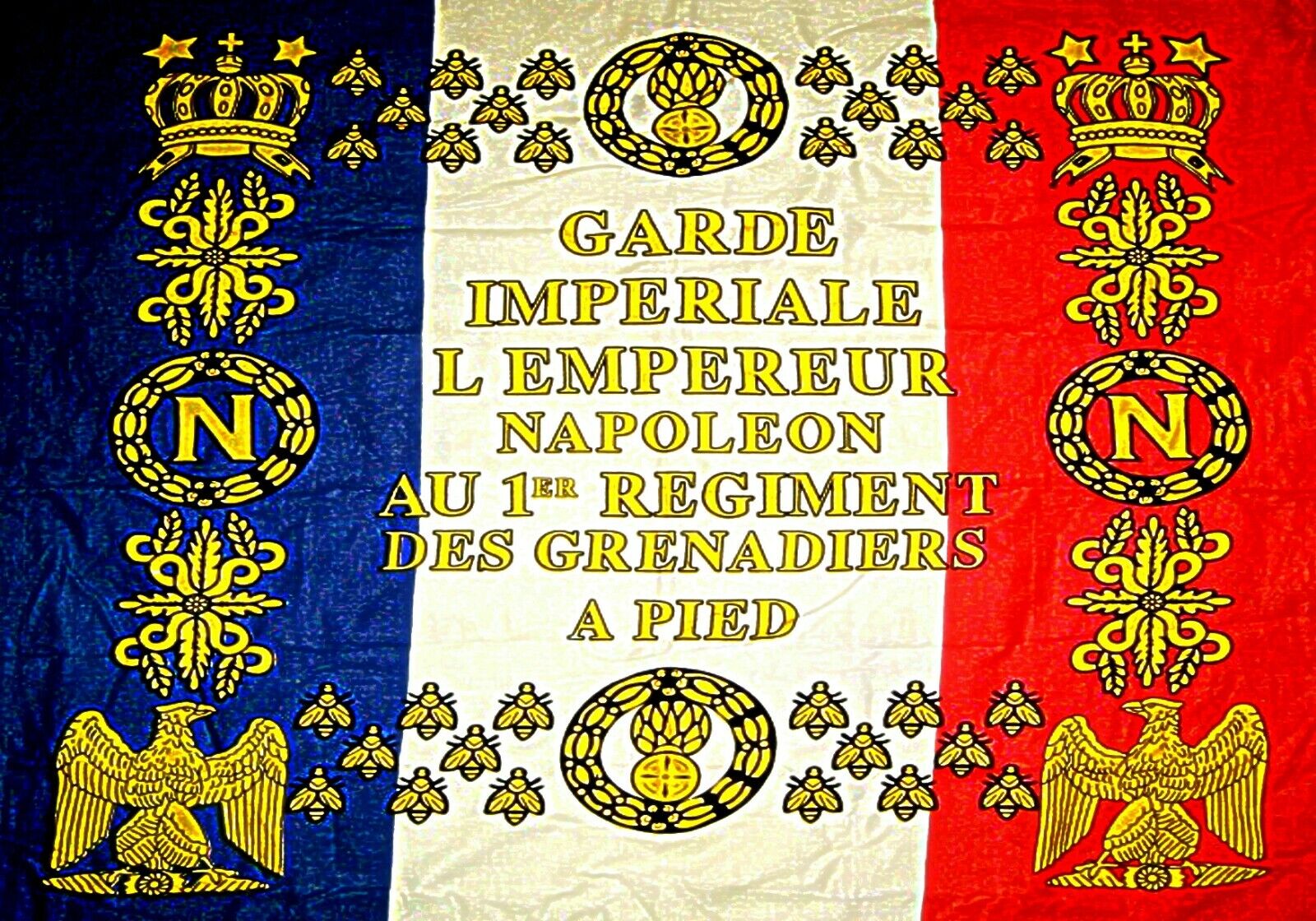 MAGNET FRENCH Military FLAG Imperial Guard of the Emperor Napoleon