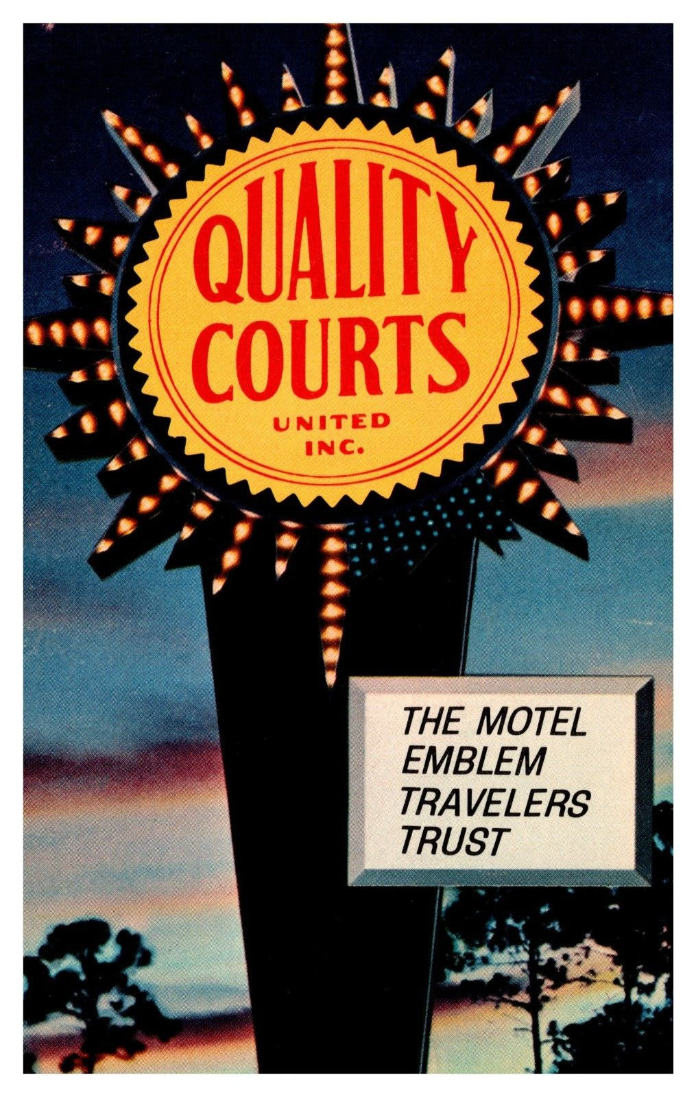 postcard Quality Courts Motel United Inc. Washington Pa. A1130