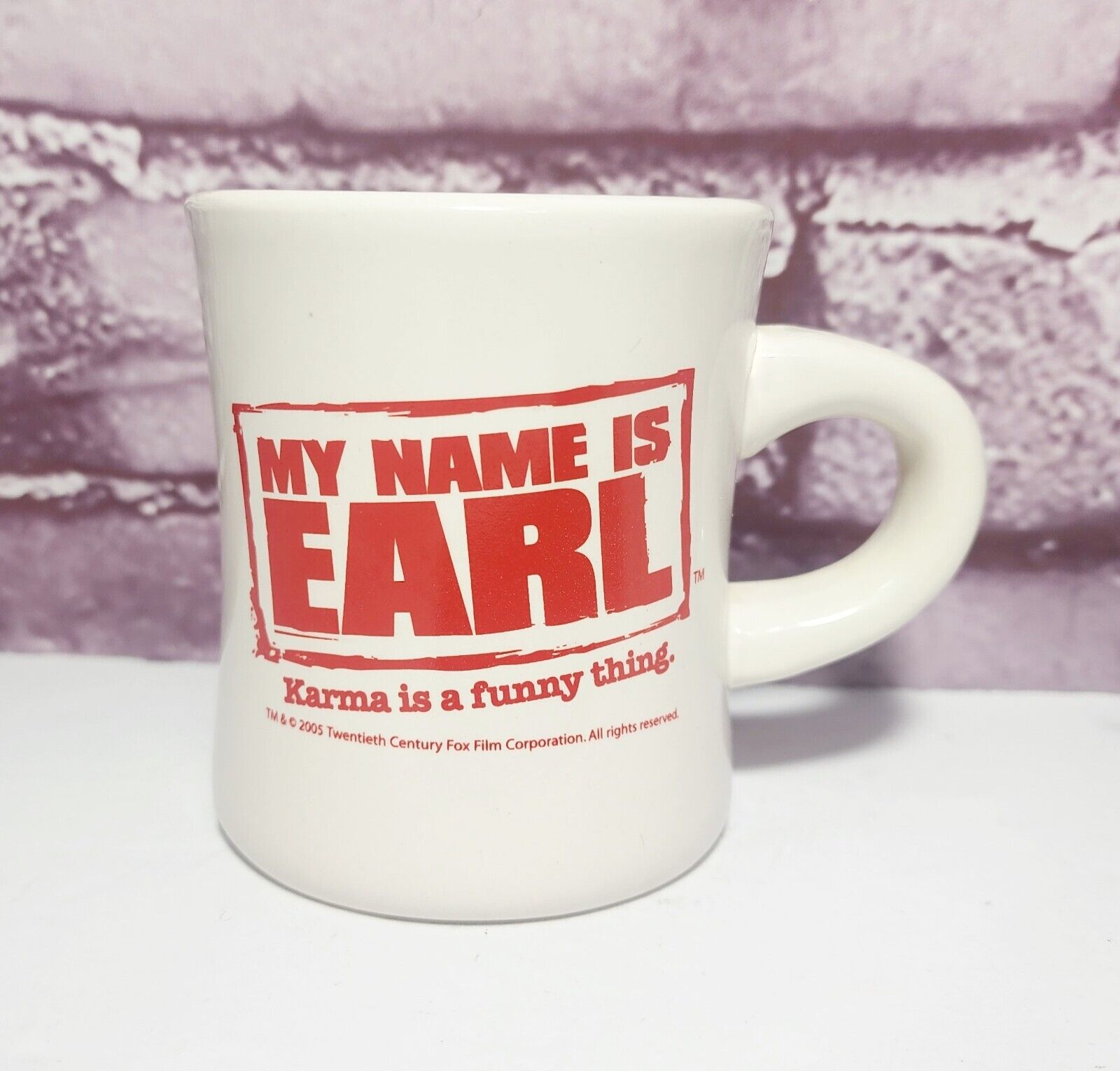 2005 Twentieth Century Fox My Name Is Earl Karma Coffee Mug Cup Promotional   